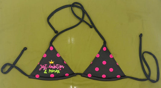 Black/Pink Jam Swimsuit Top