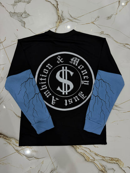 Ambitious Lifestyle Long Sleeve(Black & Blue)