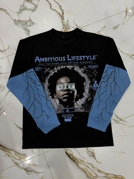 Ambitious Lifestyle Long Sleeve(Black & Blue)
