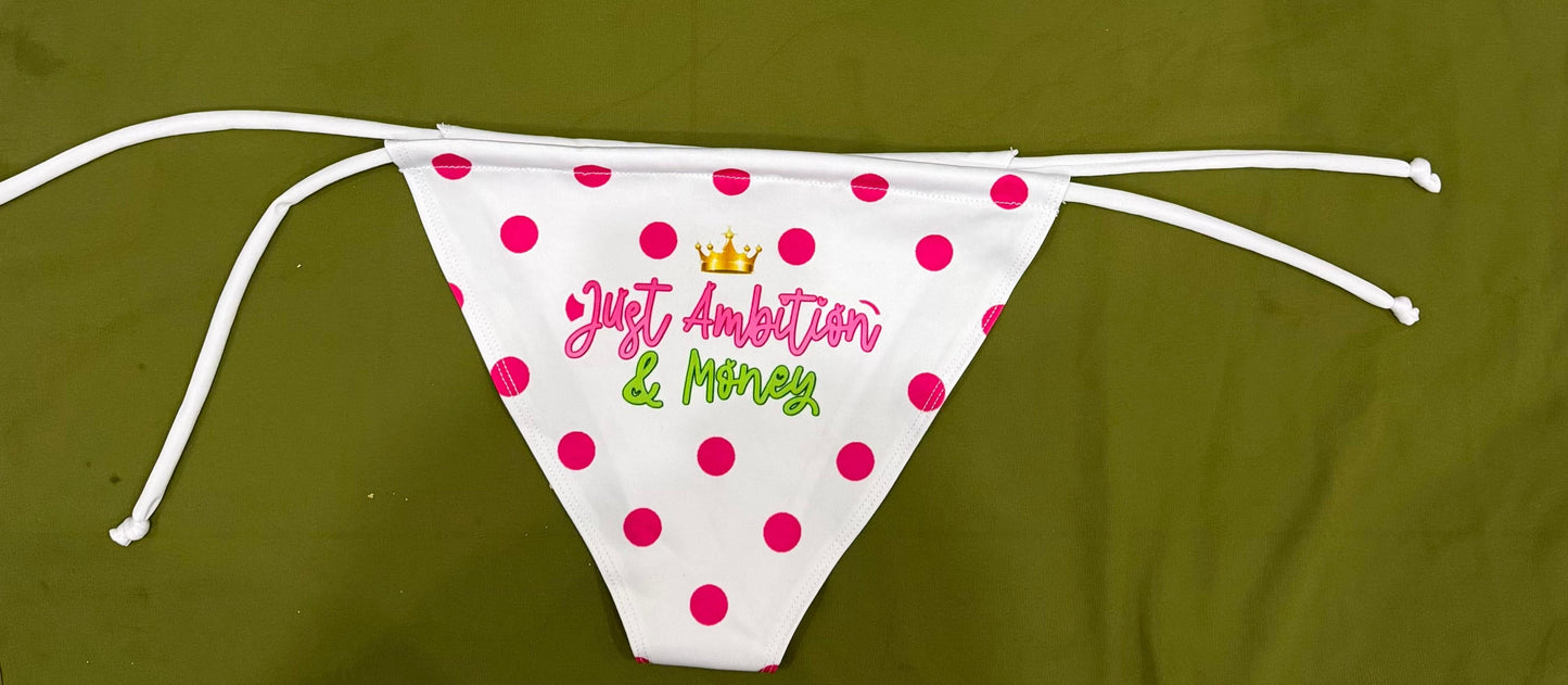White/Pink Jam Swimsuit Bottom