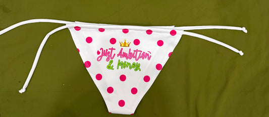 White/Pink Jam Swimsuit Bottom